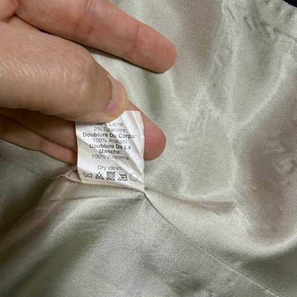 J. Crew Schoolboy Navy Wool Blazer Gold Button School Career Academia Women 8T - Picture 9 of 14